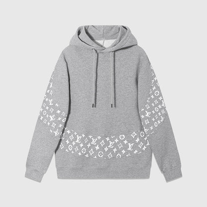 LC05  Men's and women's all cotton David hoodie with hooded and floral patchwork hoodie clothes