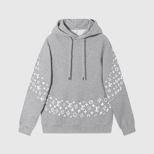 LC05  Men's and women's all cotton David hoodie with hooded and floral patchwork hoodie clothes