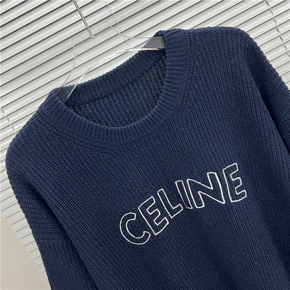 EC01   Men's and women's embroidered round neck sweater clothes