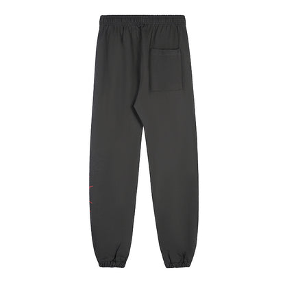 SC02  Men's and women's simple and fashionable looped black carbon gray set  clothes
