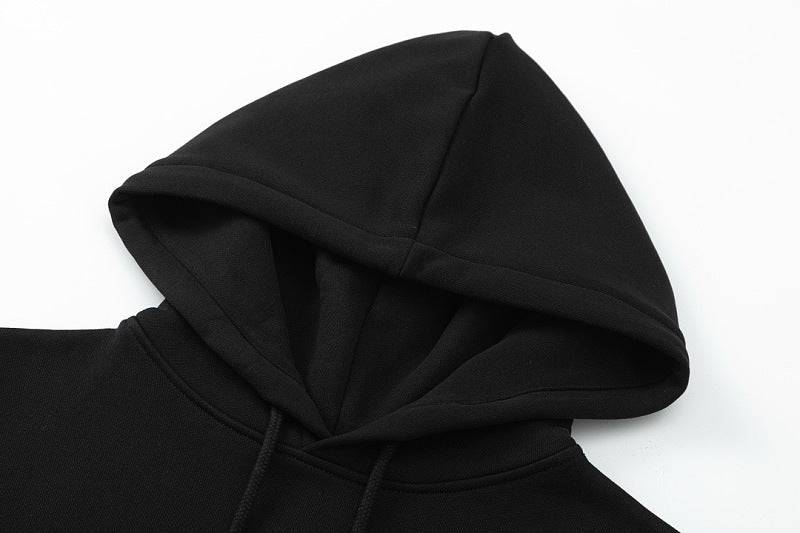 LC05  Men's and women's all cotton David hoodie with hooded and floral patchwork hoodie clothes