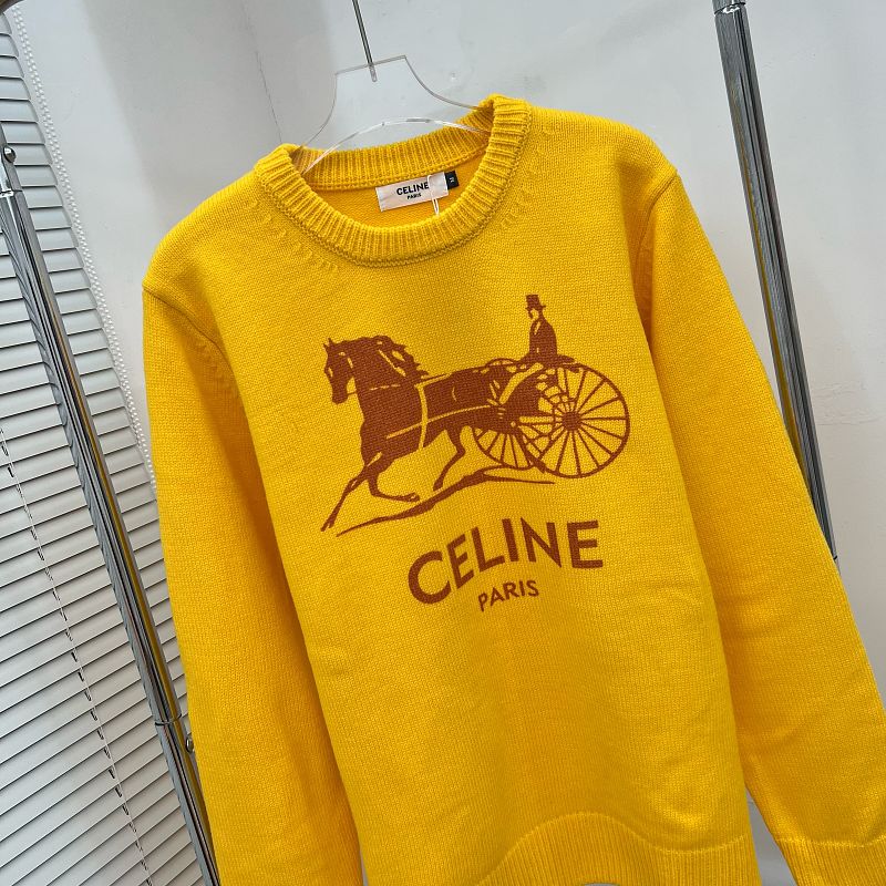 EC02   Men's and women's carriage driver pattern jacquard round neck sweater clothes