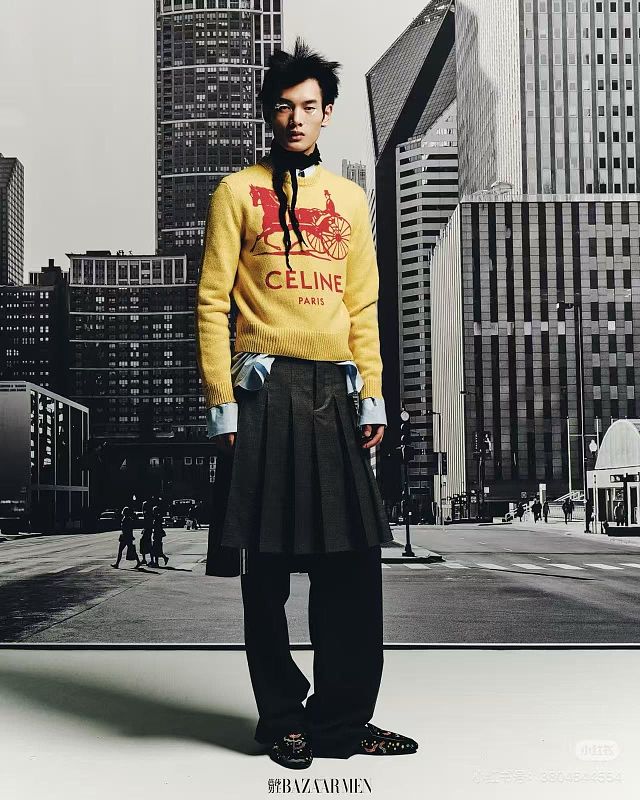EC02   Men's and women's carriage driver pattern jacquard round neck sweater clothes