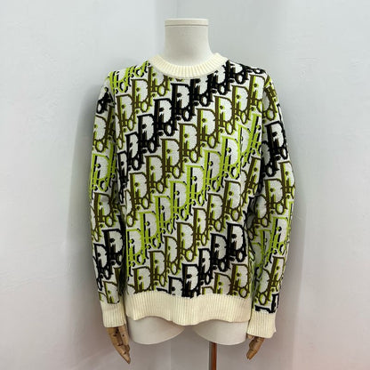DC1   Unisex All-over Multicolor Logo Jacquard Crew Neck Sweater clothes
