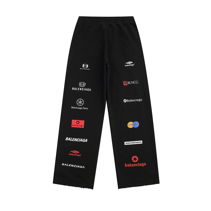 AP1  Women's multi-element design printed pants
