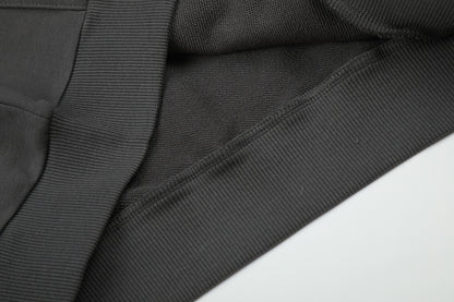 SC02  Men's and women's simple and fashionable looped black carbon gray set  clothes