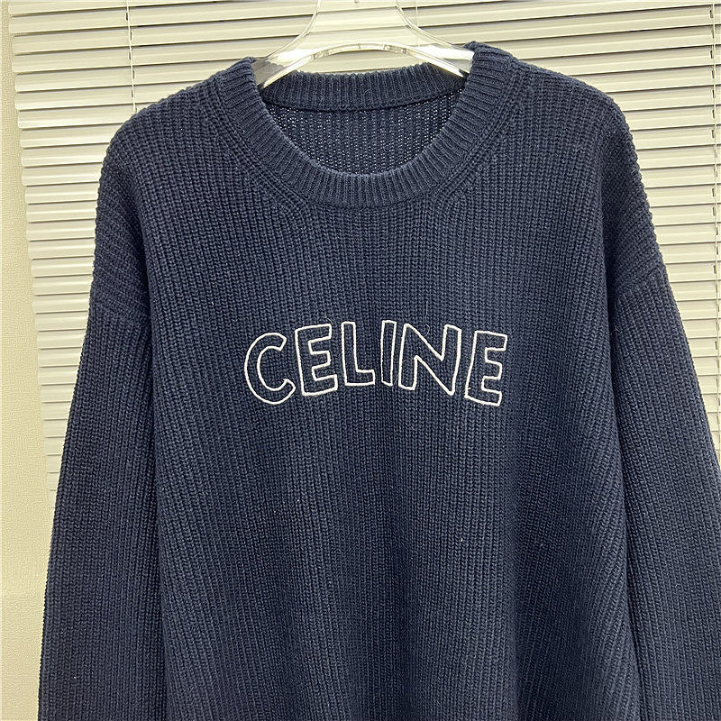 EC01   Men's and women's embroidered round neck sweater clothes