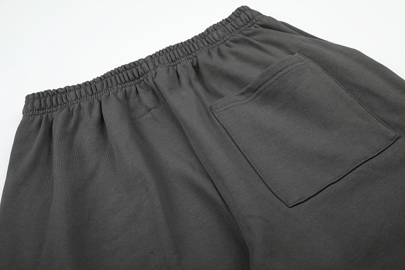 SC02  Men's and women's simple and fashionable looped black carbon gray set  clothes