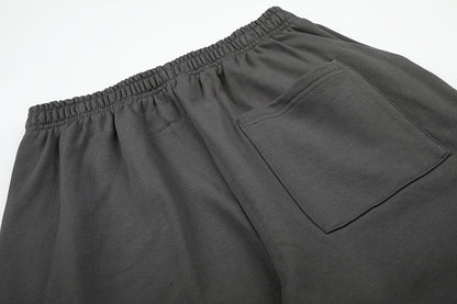 SC02  Men's and women's simple and fashionable looped black carbon gray set  clothes