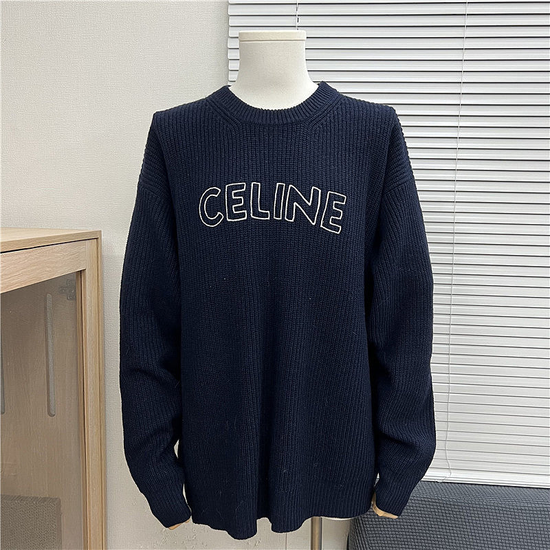 EC01   Men's and women's embroidered round neck sweater clothes