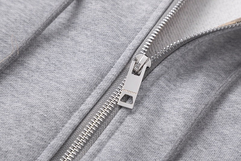 UC06  Men's and women's all cotton cardigan zipper sweatshirt clothes